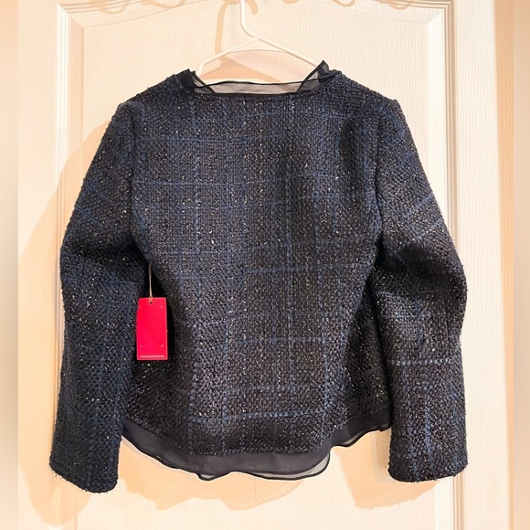 NWT Women's Vince Camuto Embellished Tweed Blazer - Picture 5 of 10